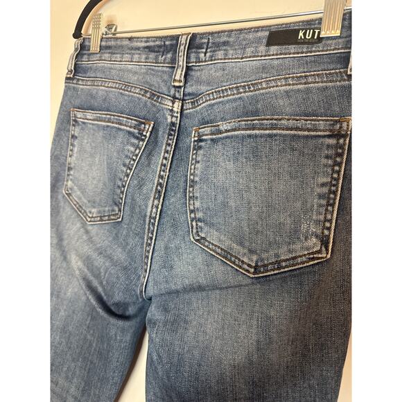 Kut from the Kloth Catherine High Rise Boyfriend Women's 2 Blue Jeans Cotton - Picture 7 of 7